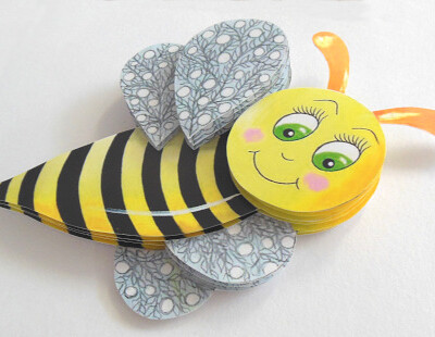 abeille mignonne en relief detail du volume