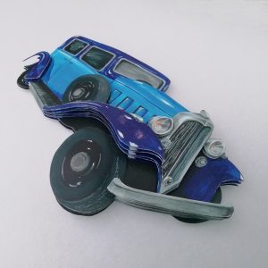 Kit voiture rétro en 3D Rosalie traction Citroën